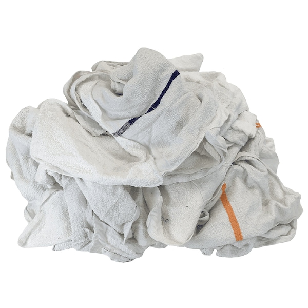 Monarch Brands Eco-Friendly Terry Wipers - White - 50lb Bag - 14in x 14in to 20in x 20in N-W500-50BG - main